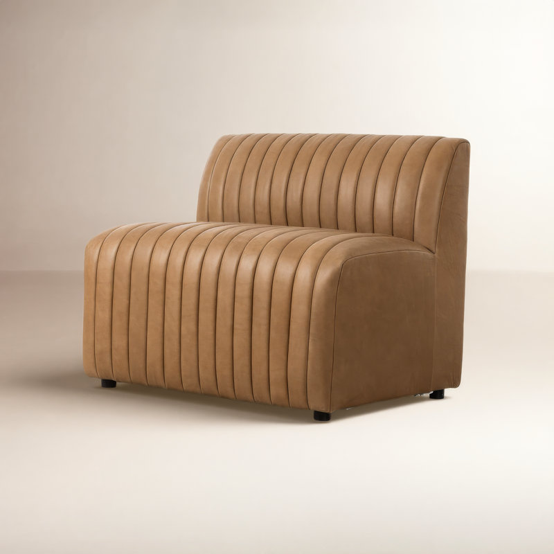 Augustine Upholstered Dining Chair, Palermo Drift Genuine Leather