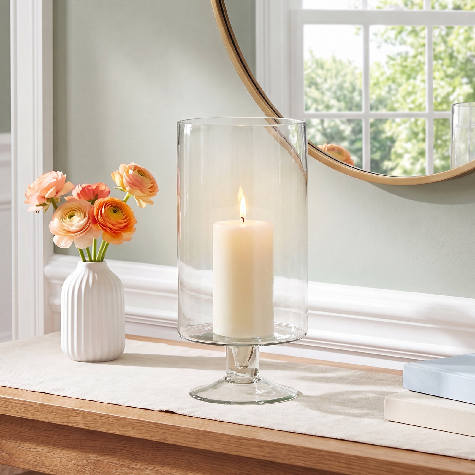 Perry Glass Candlestick Holder