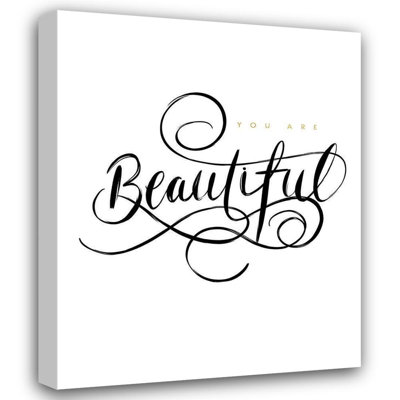Art sur toile tendue par Trinx Straatsma, Leah Gallery: You Are Beautiful