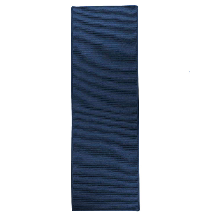 Tapis bleu tressé à la main Ashleigh