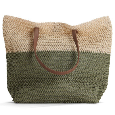 Sac fourre-tout pique-nique en paille - simple