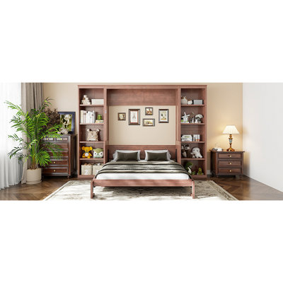 Murphy Bed with Desk and Bookshelf