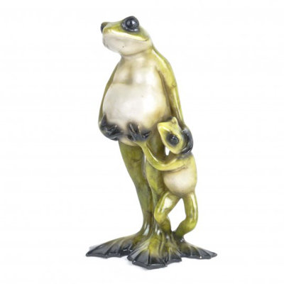 Figurine grenouille enceinte en polyrésine Ainsley