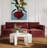 Clairah Willow Berry Red Modular Sofa-103896181