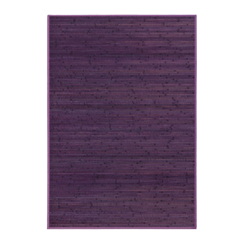 Sittard Striped Bamboo Slat / Seagrass Area Rug, Rectangle 140 x 200cm