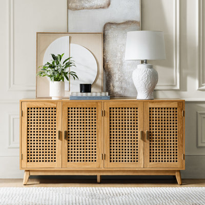 Modern Berenika 58" Wide Sideboard with Latticework Doors by George Oliver