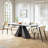 Viviyan Extendable Rectangular with Steel Base Dining Table-614646082