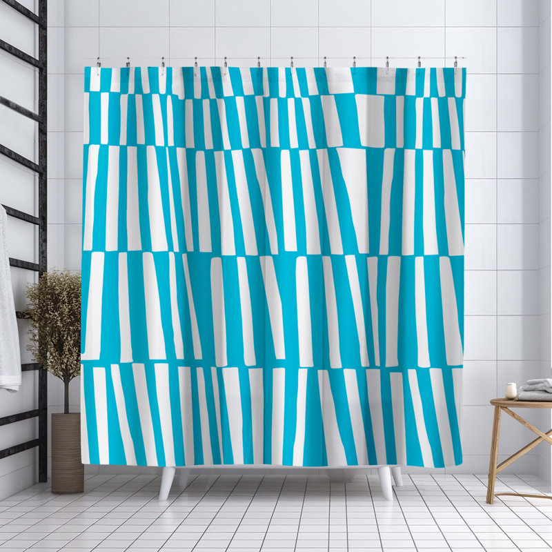 Rideau de douche Thora, Turquoise