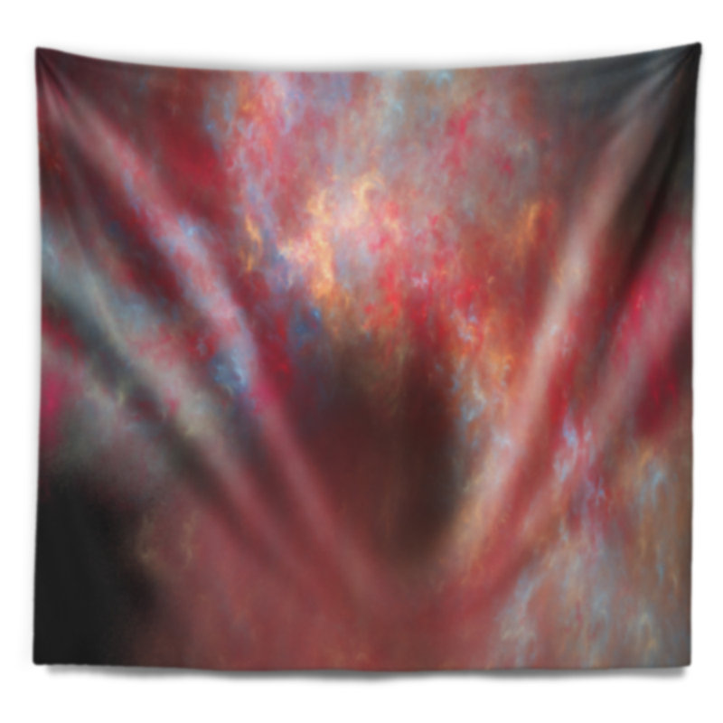 Tapisserie bleu ciel starry abstract, H 32 po x l 39 po