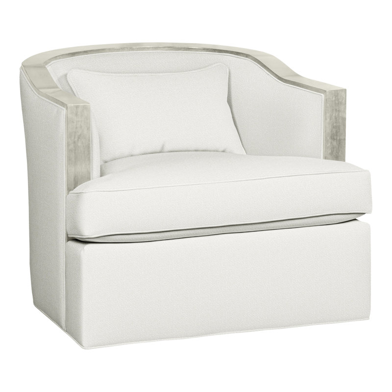Fauteuil d'appoint pivotant Thom Filicia, Kempsey peau de mouton, Wrenn