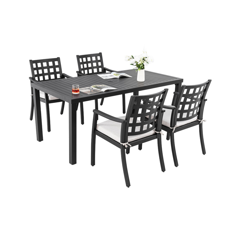 2-Piece PP Single-Seater Chairs + Coffee Table Set