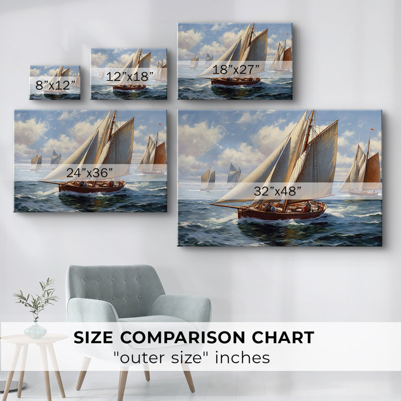 Nautical Series-CCXXVII - Cavas enveloppés de galerie, 32 x 48