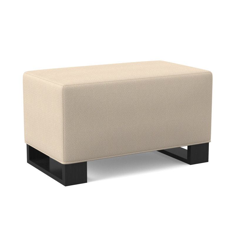 Buttress Ottoman, Espresso, Filigree Ivory 100% Polyester