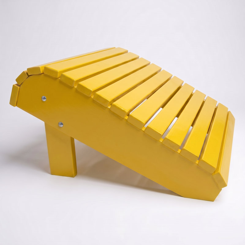 Accessoire de repose-pieds Adirondack - 14 options de couleurs | Prêt pour l'extérieur,  livré entièrement assemblé, Jaune