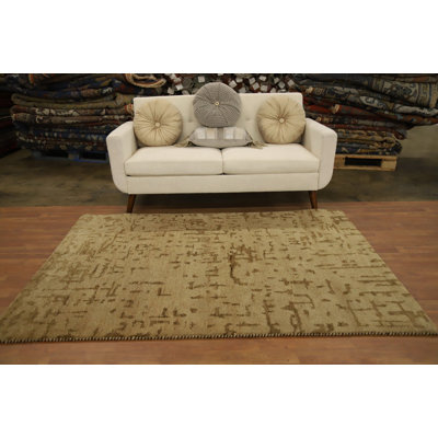 Tapis oriental en laine fait à la main de style Gabbeh 5 x 7