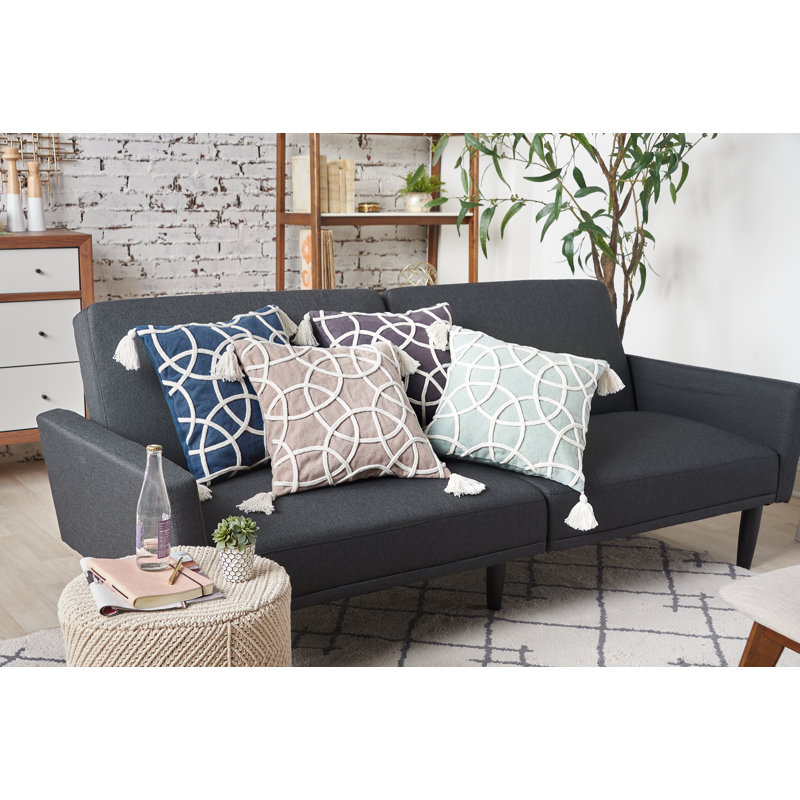 Lily Geometric Throw Pillow, Cement
