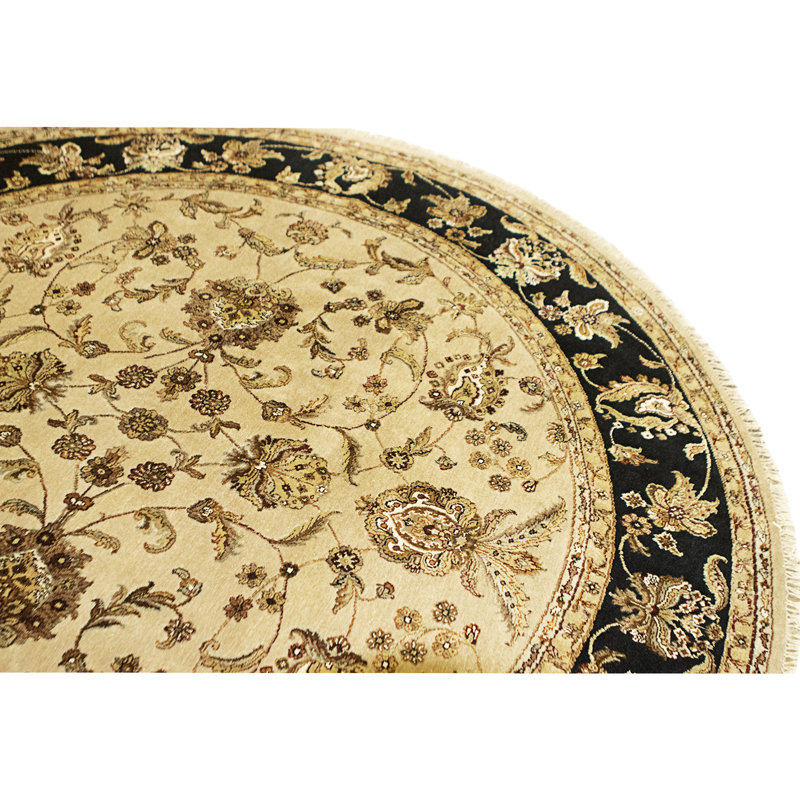 Handmade Silk and Wool Area Rug