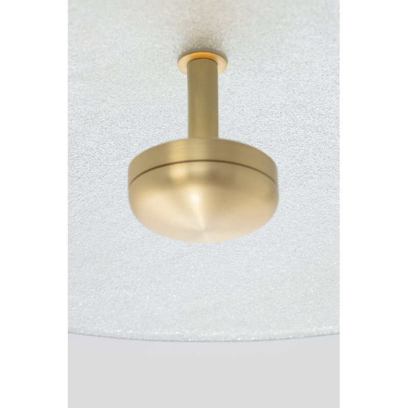 Luminaire suspendu Cielo large, Laiton satiné, H 3,30 po x l 15,20 po