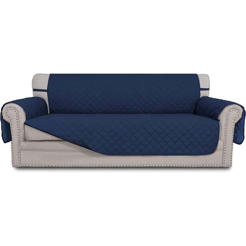 Housse pour canapé réversible, H 6,77 po x l 11,38 po x P 11,3 po, Tissu marine