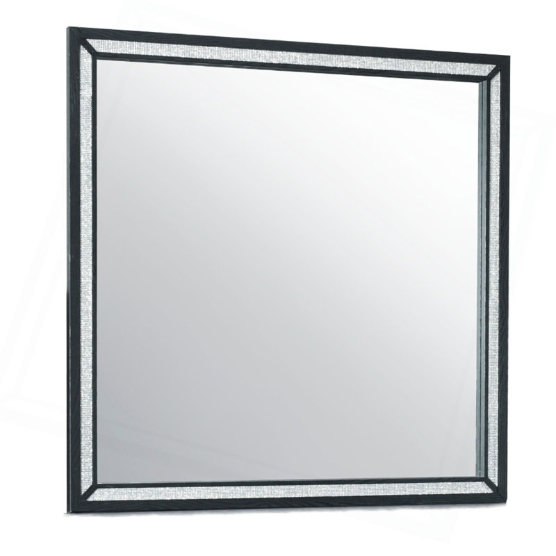 Miroir à cadre noir