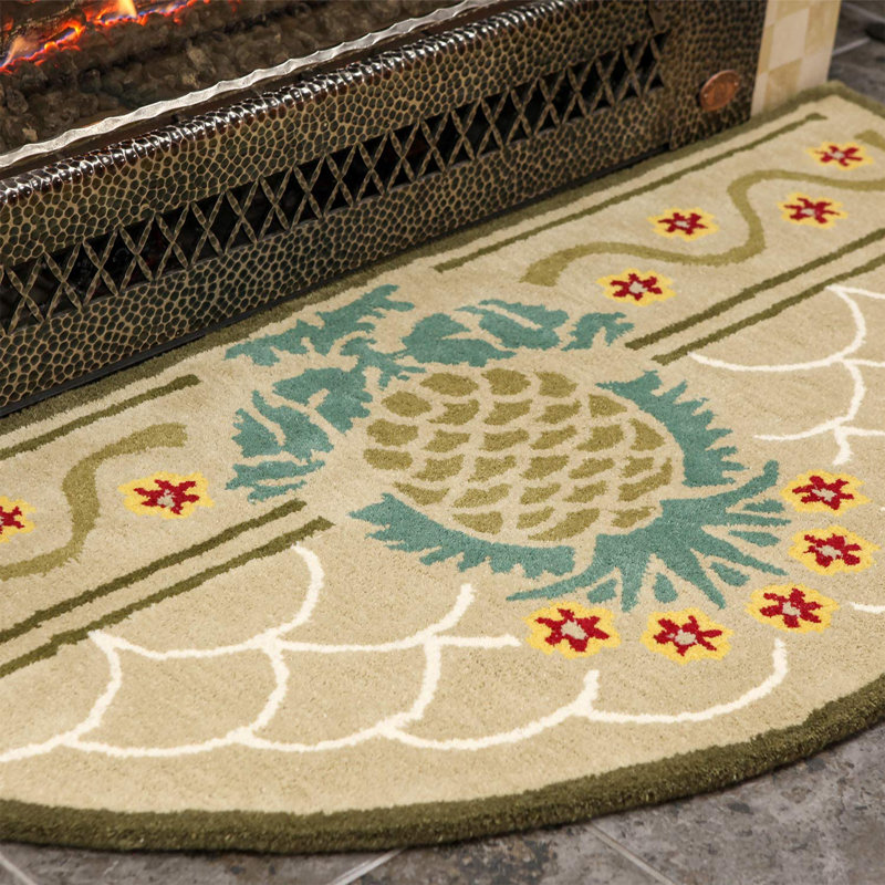 Tapis beige en laine 
