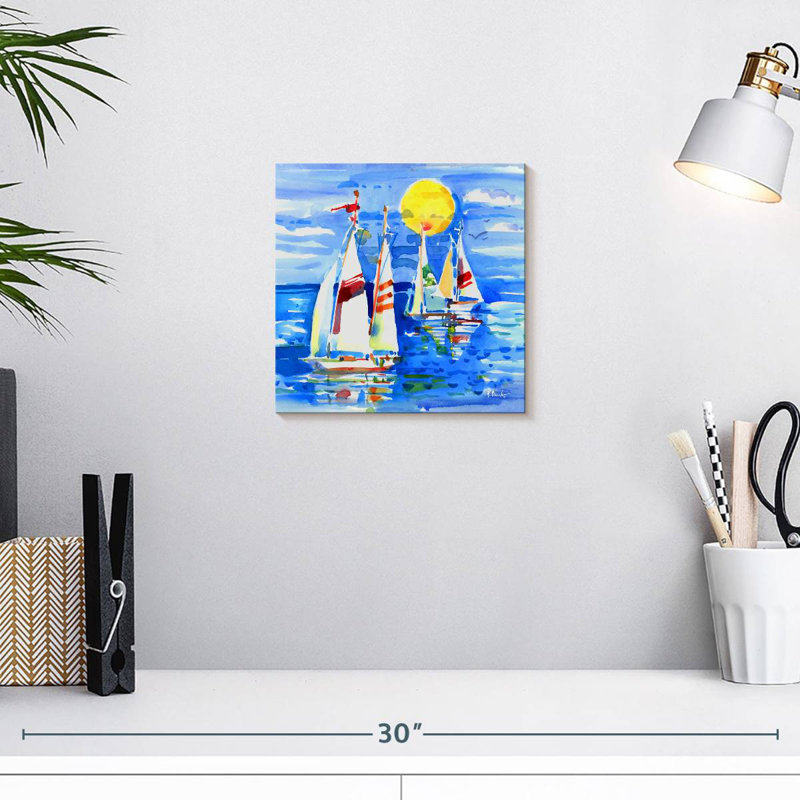 Mehar Cape Sailboats Square III, 10" H x 10" W