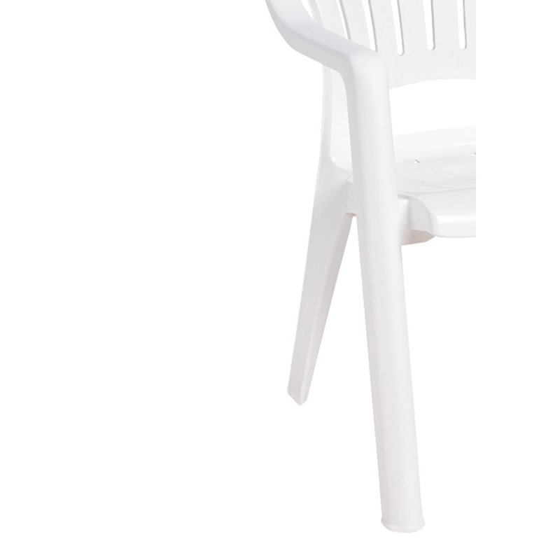 Chaise de patio empilable Pacific, Blanc