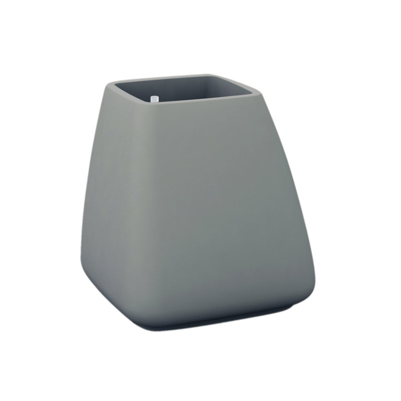 Noma Plastic Pot Planter, 39.25" H x 23.5" W x 23.5" D, Ecru