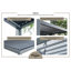Pergola Vikos 10x10 en aluminium et persiennes en acier galvanisées-96359878