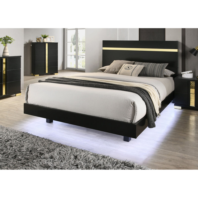 Cadre de lit 1pc, Très grand, Noir