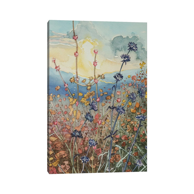 Tuna Canyon Flowers At Sunset 1 Piece Wrapped Canvas Painting, 66.04 cm H x 45.72 cm W x 3.175 cm D