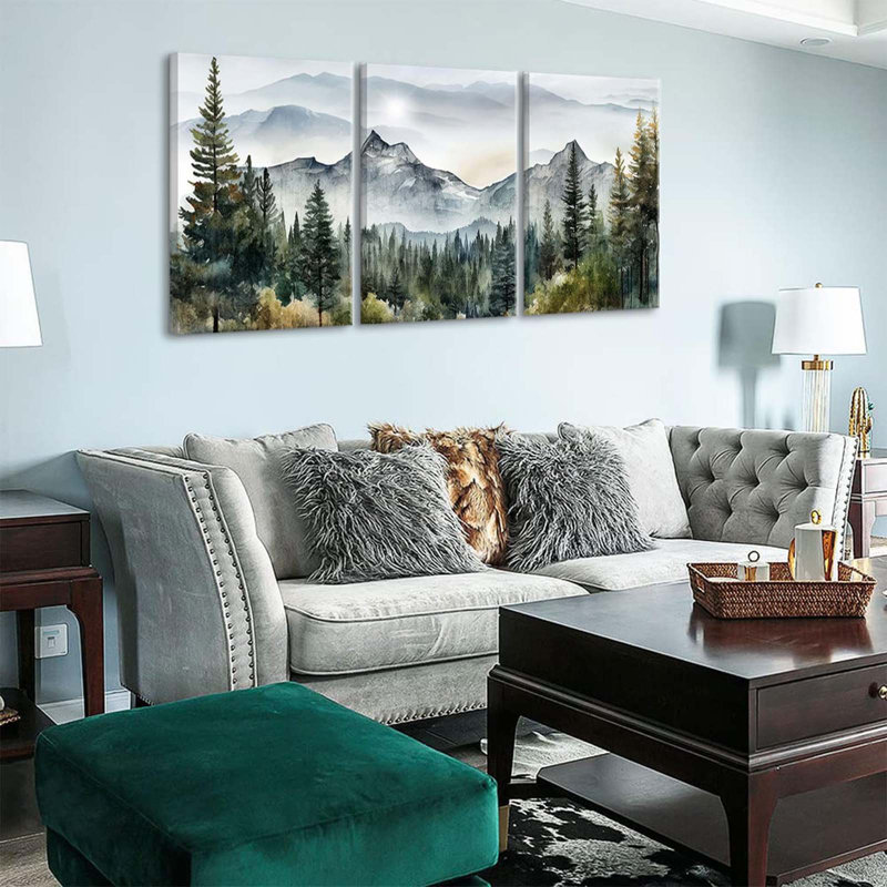 3 Piece Wrapped Canvas Print, 40 cm H x 30 cm W
