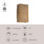 Astoria 9-in Black dimmable LED Wall Sconce-1755483829