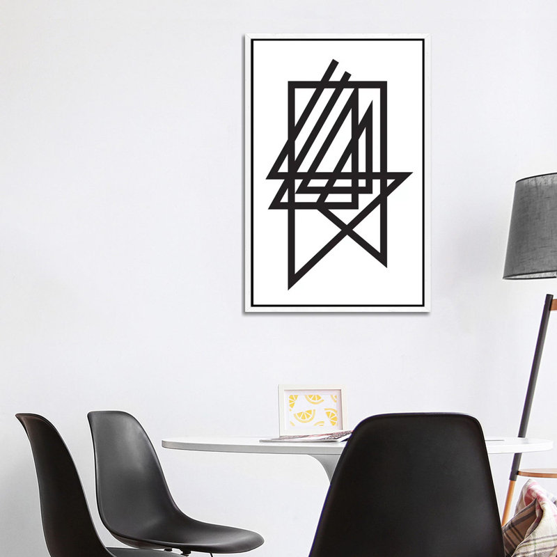 Flatowl - Print on Canvas, 101.6 cm H x 66.04 cm W, White Floater Framed
