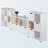 Ickes White Finished 3-Piece Storage Cabinet Set, 37.30" H X 109.85" W X 11.39" D