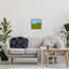 «Farmland Silo in Distance», estampe numérique, design par Ruth LaGue-462075971-462075969