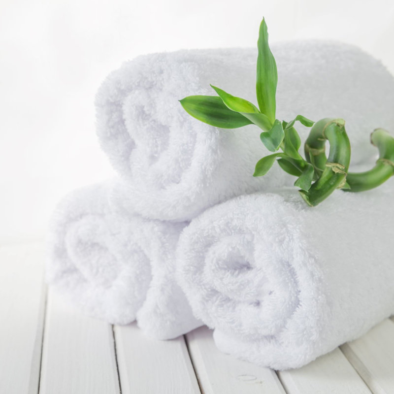 Bamboo Bath Sheet Towel Single, White