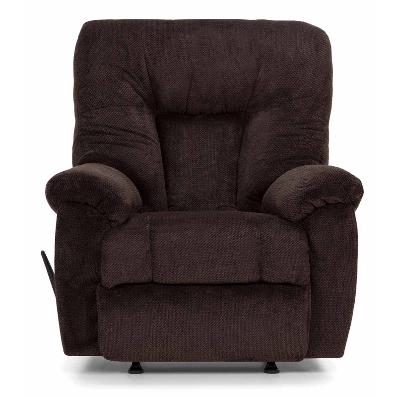 Nia Upholstered Recliner, Chocolate