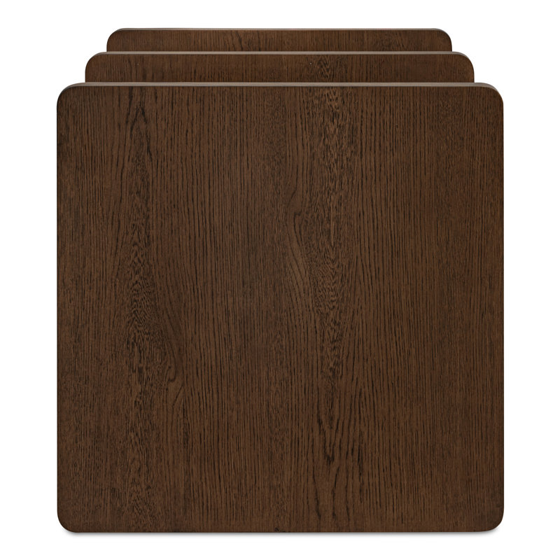Casey Side Table Dark Brown, Brown