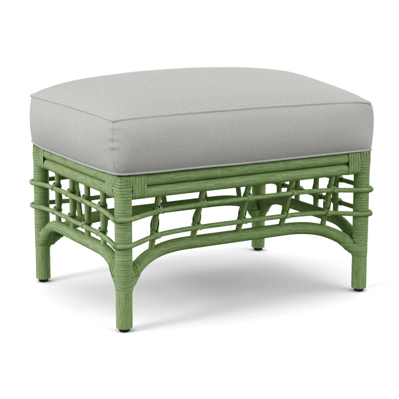 Bridgehampton Ottoman, Oslo Grey; 0820-85, Sea Glass
