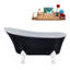 1699.3mm x 800.1mm Freestanding Soaking Acrylic Bathtub-982468597-982468600