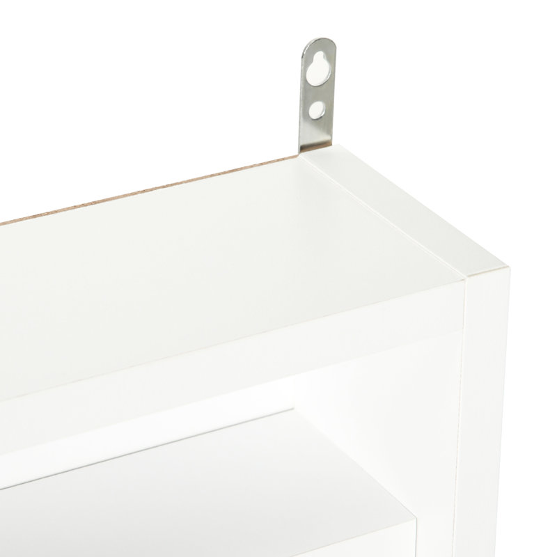 Vitrine blanche avec 2 portes et tablettes réglables - idéale pour mettre en valeur des figurines miniatures