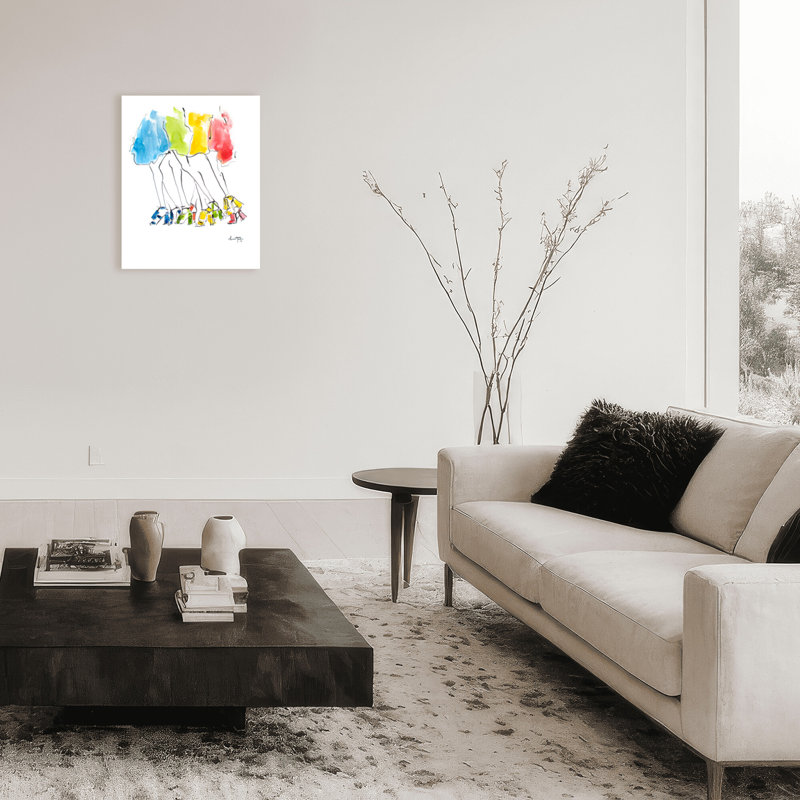 'Runway Rainbow' Framed Print Wall Art, 30" H x 24" W x 1.5" D, Wrapped Canvas, Does Not Apply