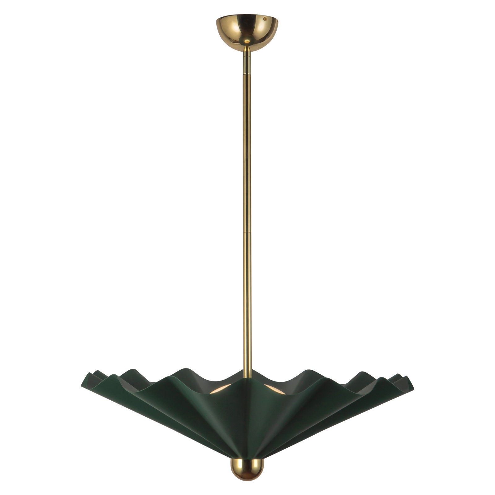 Sadira 25-in dimmable LED Pendant, 25-in, Green