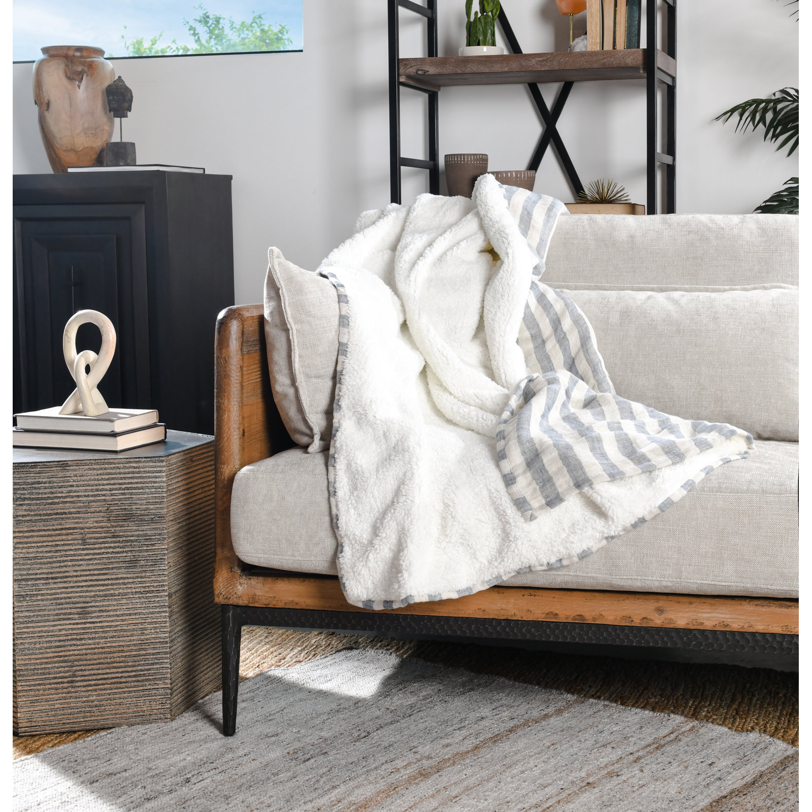 Asherton Linen Throw Blanket