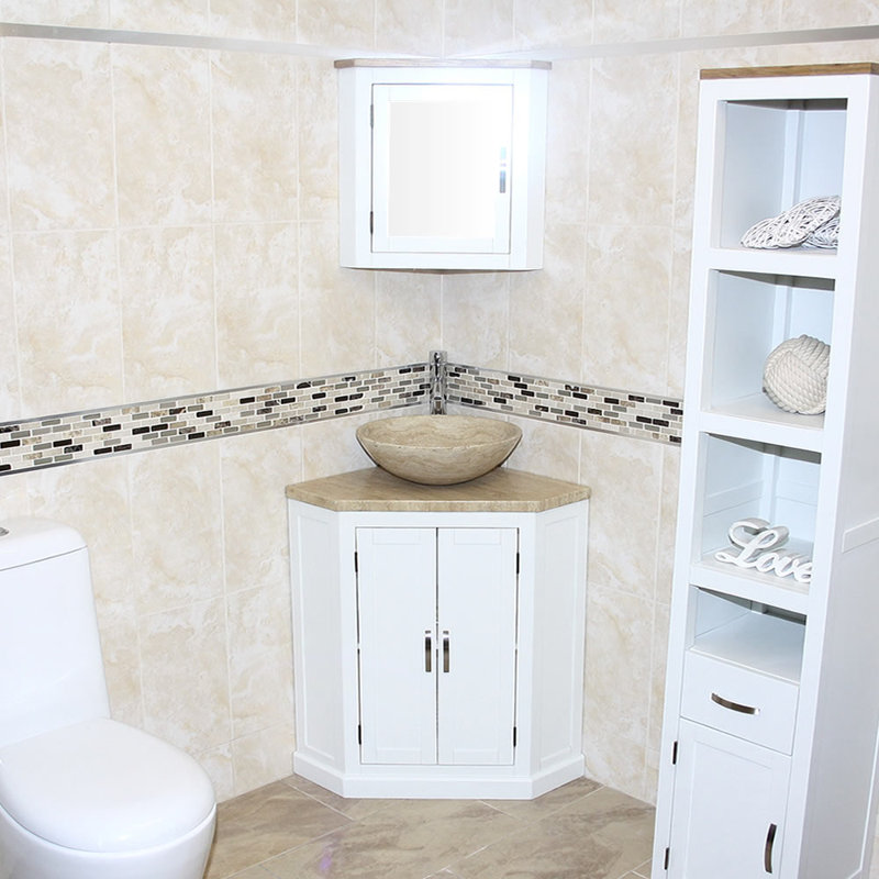Anjolie 550mm Single Bathroom Vanity with Vessel Stone Basin