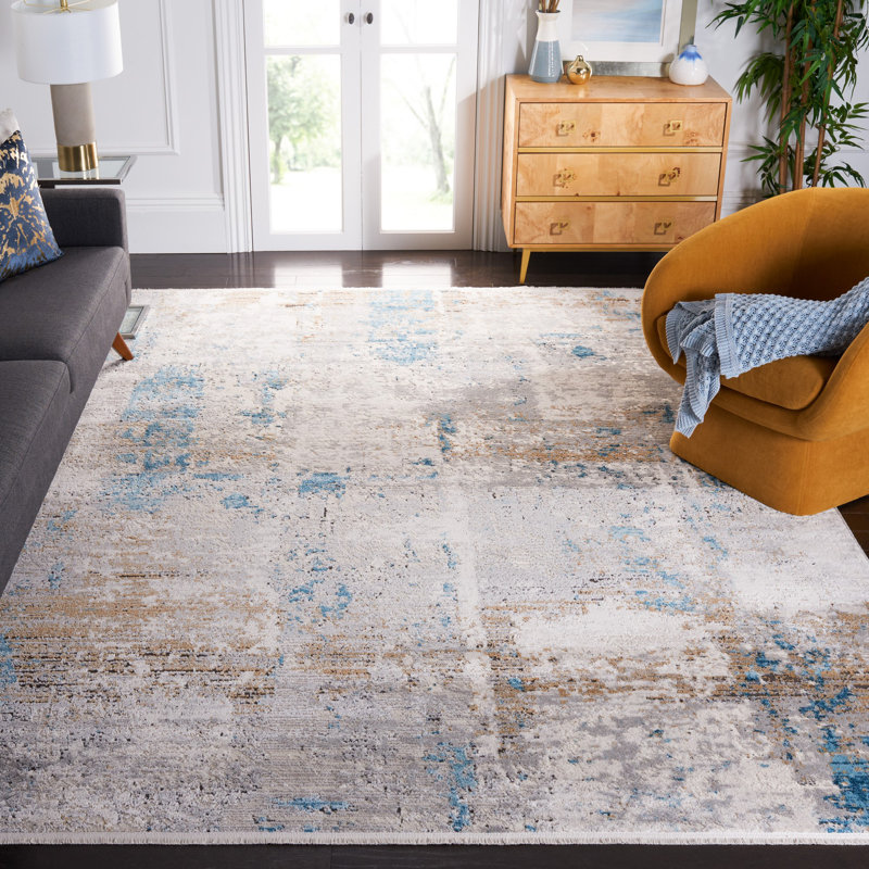 Brookneal Performance Abstract Rug, Rectangle 5'3" x 7'6"