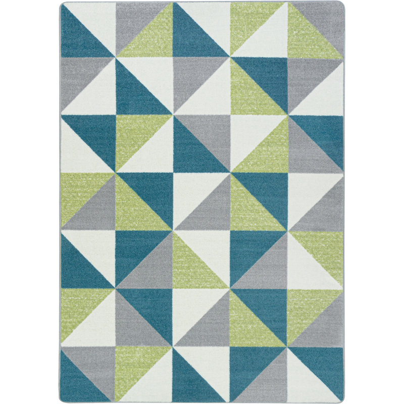 Geometric Indoor Rug, Rectangle 7'8" x 10'9"