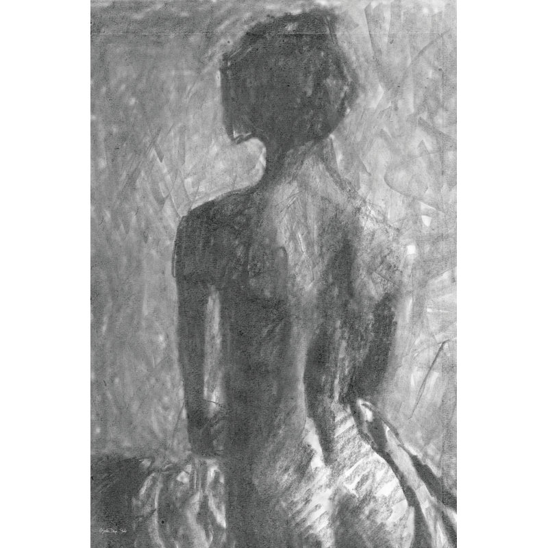 Charcoal Nude 3, 36" H x 24" W