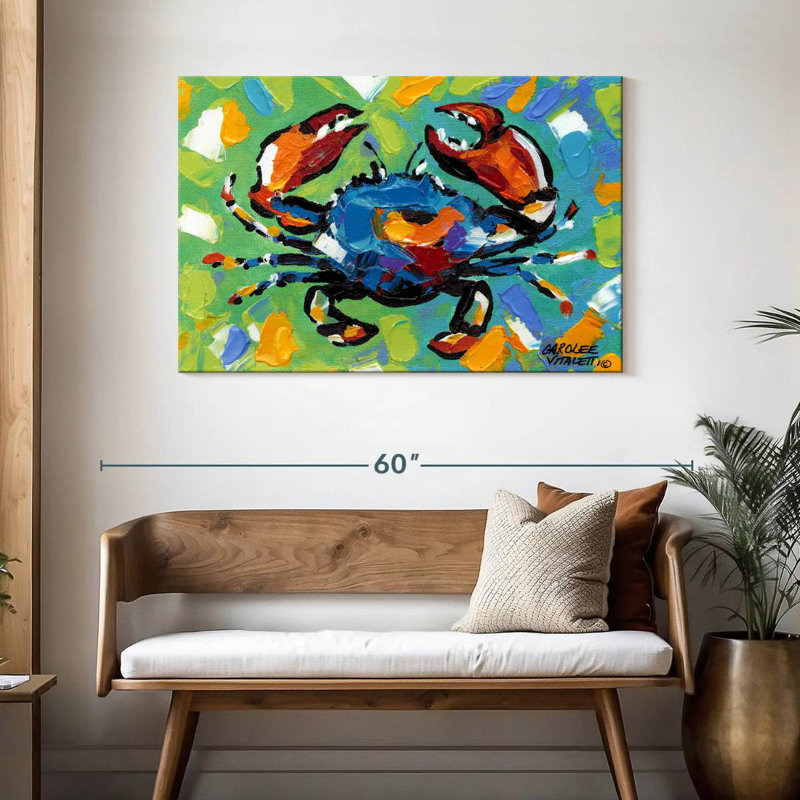 Crabe bord de mer II, H 30 po x l 45 po